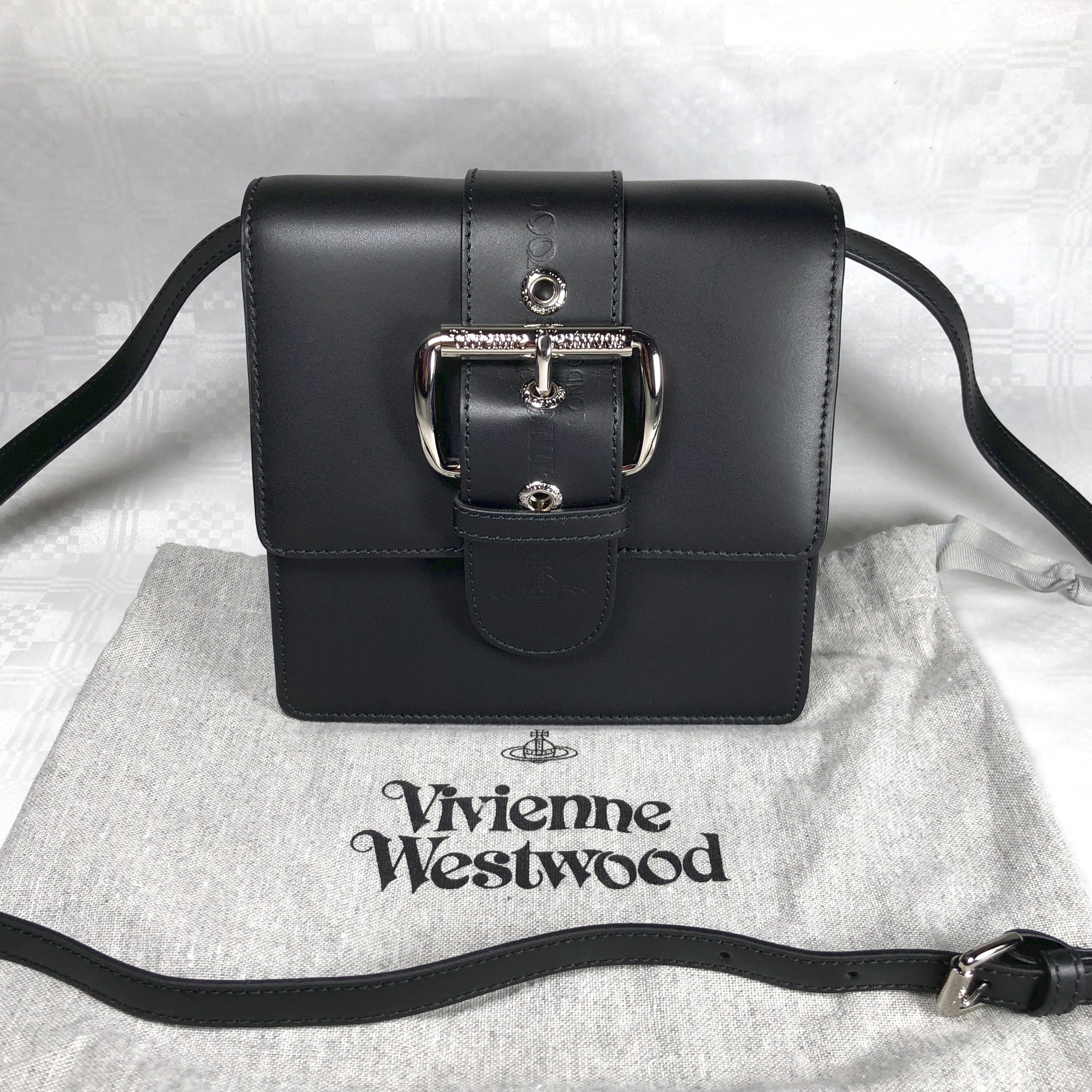 国内即発】Vivienne Westwood☆ALEX S size レザーBAG☆BLACK
