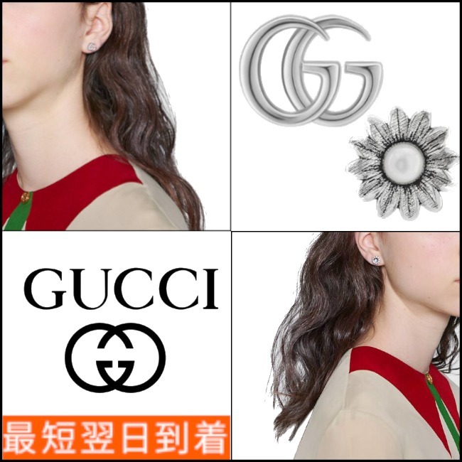 すぐ届く*GUCCI*日本限定 ダブルG フラワー ピアス (GUCCI/ピアス