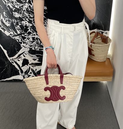 ホワイト（白）系 CELINE(セリーヌ) かごバッグ(レディース