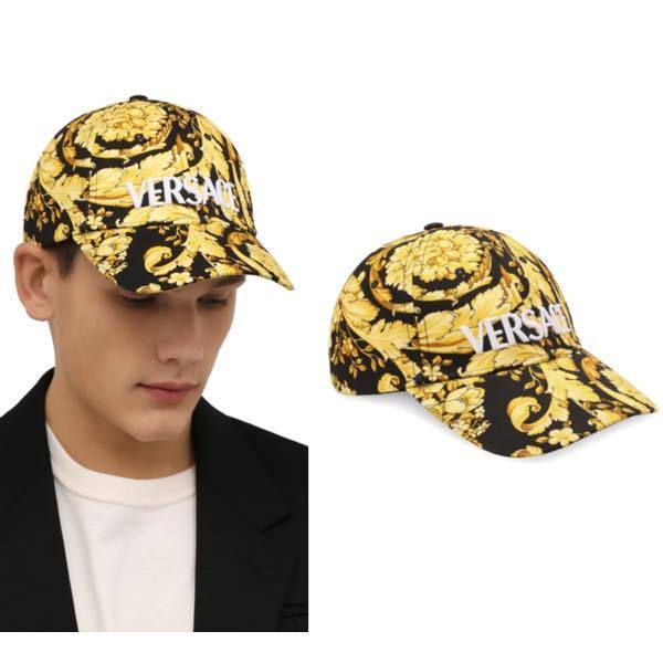 関税込】人気◇VERSACE ヴェルサーチェ◇バロック柄 キャップ (VERSACE