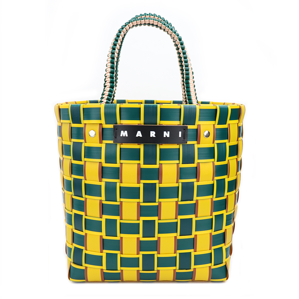 MARNI フラワーカフェ テープバスケット カゴバッグ マーケット (MARNI