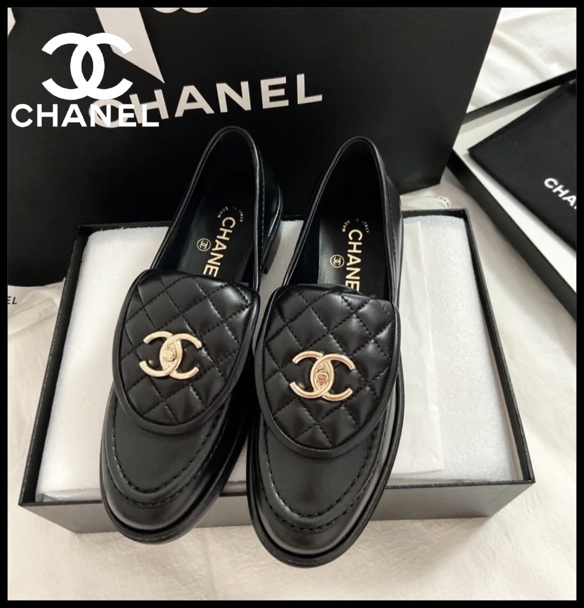 大切なシーンでも使える♪】CHANEL ローファー 2色 (CHANEL/ローファー