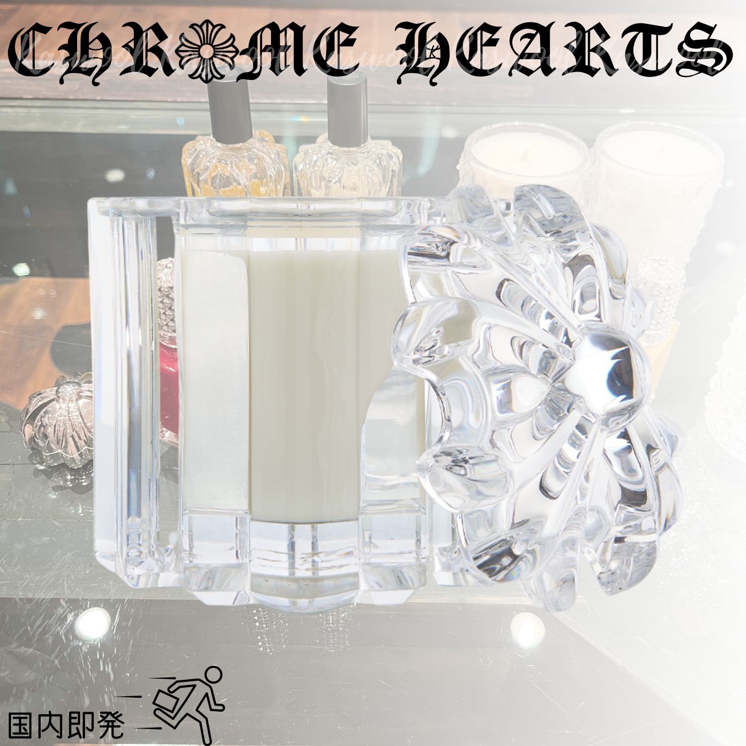 Chrome Hearts クロムハーツ クリスタルホルダー付 キャンドル (CHROME