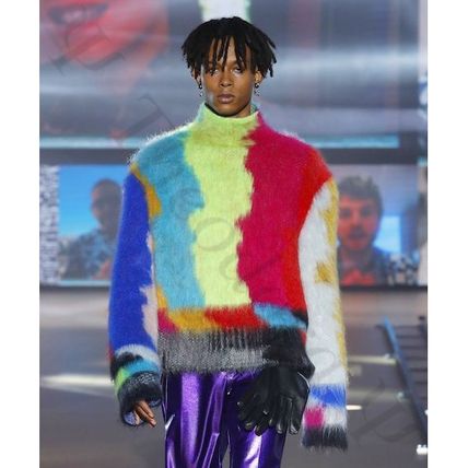 GQ掲載 Dolce & Gabbana ストライプ柄 セーター マルチカラー (Dolce