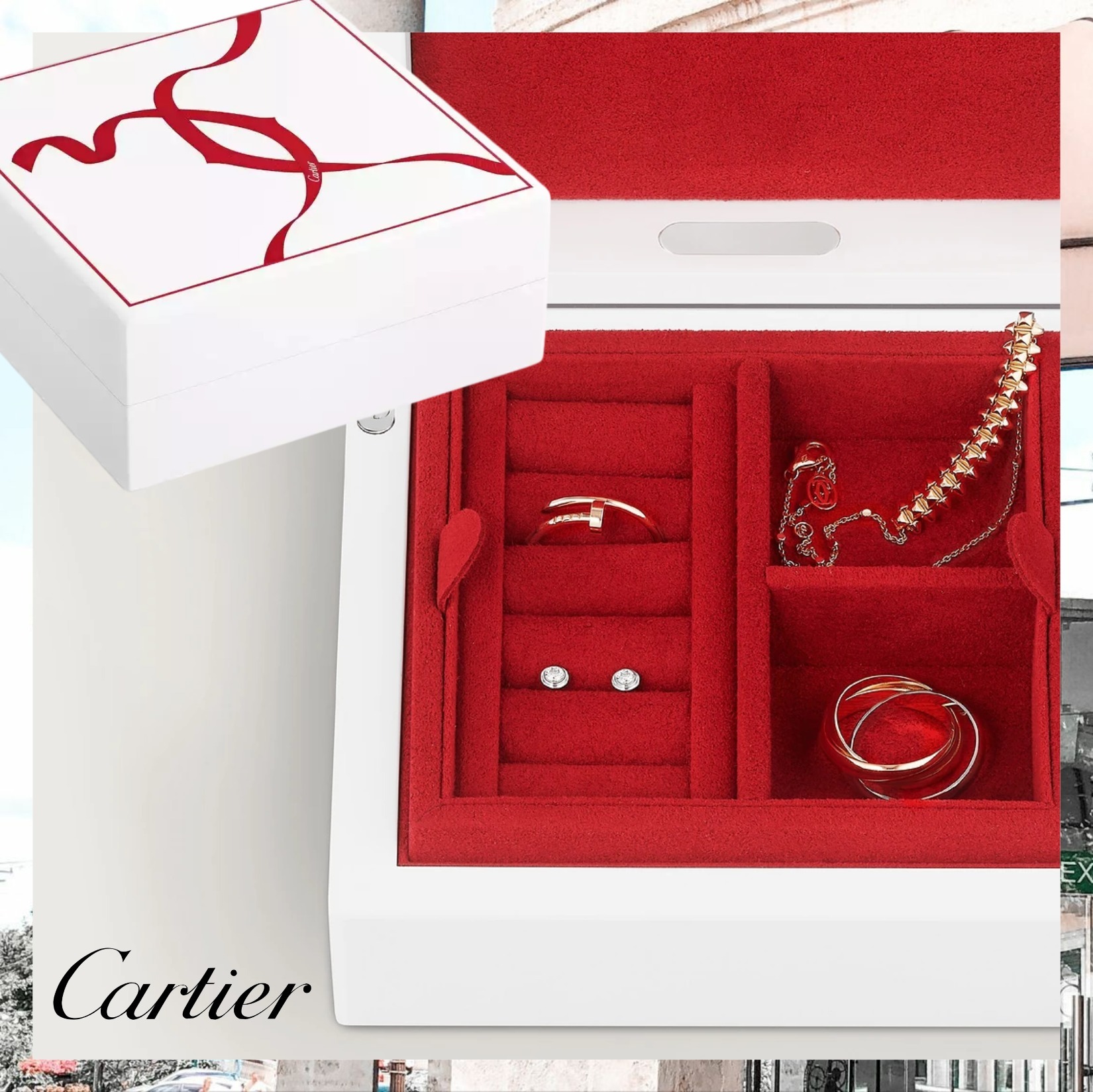 すぐ届く☆ギフトに◎ 【カルティエ】 ジュエリーボックス SM (Cartier