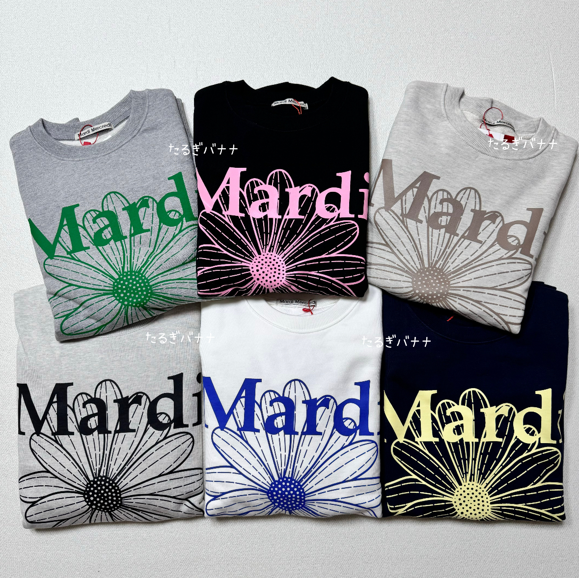 Mardi Mercredi】SWEATSHIRT THE FLOWER MARDI (Mardi Mercredi
