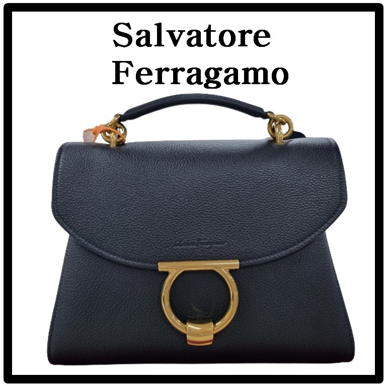 関税込☆Salvatore Ferragamo☆ガンチーニトップハンドル バッグ
