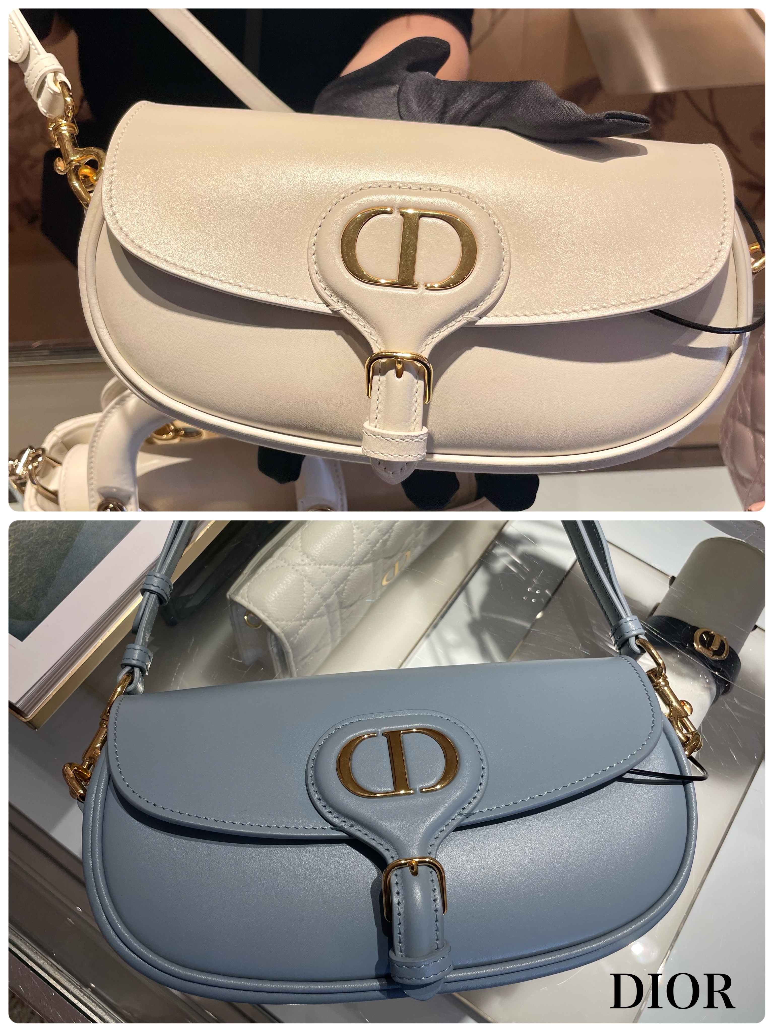 Christian Dior☆DIOR BOBBY EAST-WEST カーフスキンバッグ (Dior