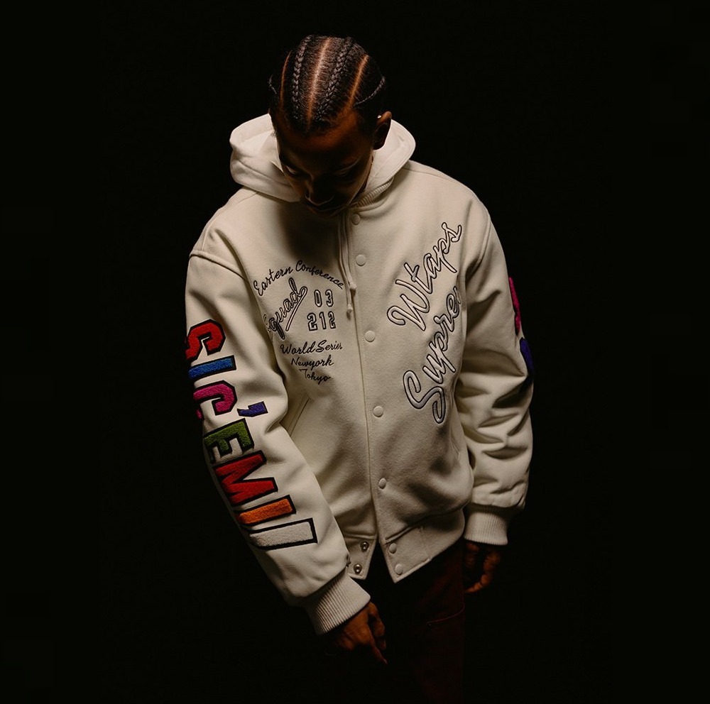 Supreme WTAPS Varsity Jacket White シュプリーム スタジャン