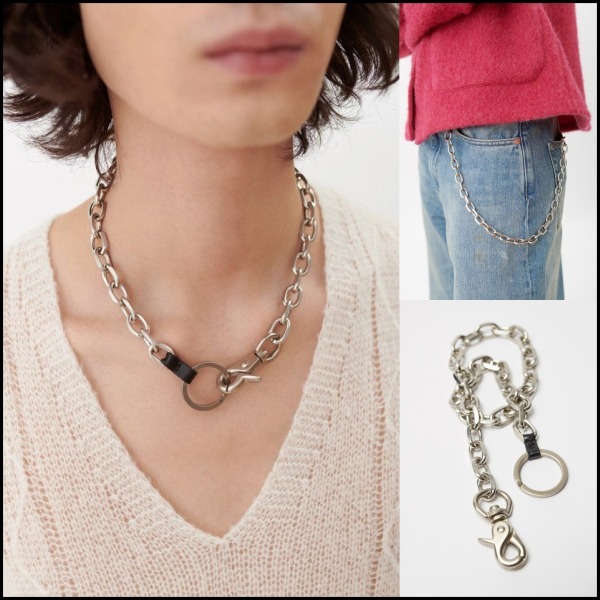 OUR LEGACY*LADON ネックレス チェーンキーホルダー ロゴ刻印 (OUR