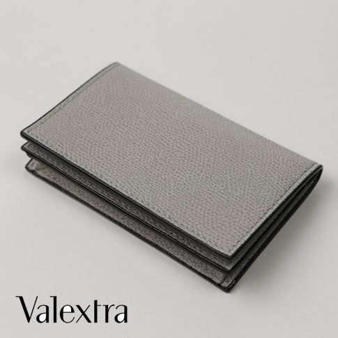 Valextra ヴァレクストラ カードケース(名刺入れ)アッシュグレー