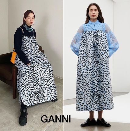 レオパード（ヒョウ柄） Ganni(ガニー) ワンピース・オールインワン