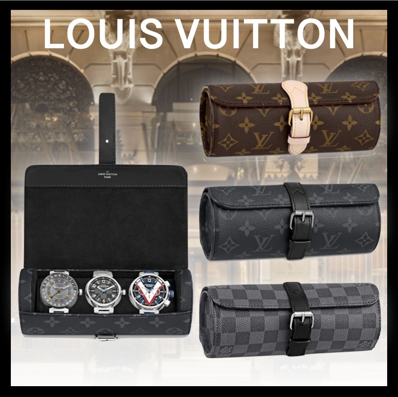 3色展開【Louis Vuitton】エテュイ・3 モントル 腕時計ケース