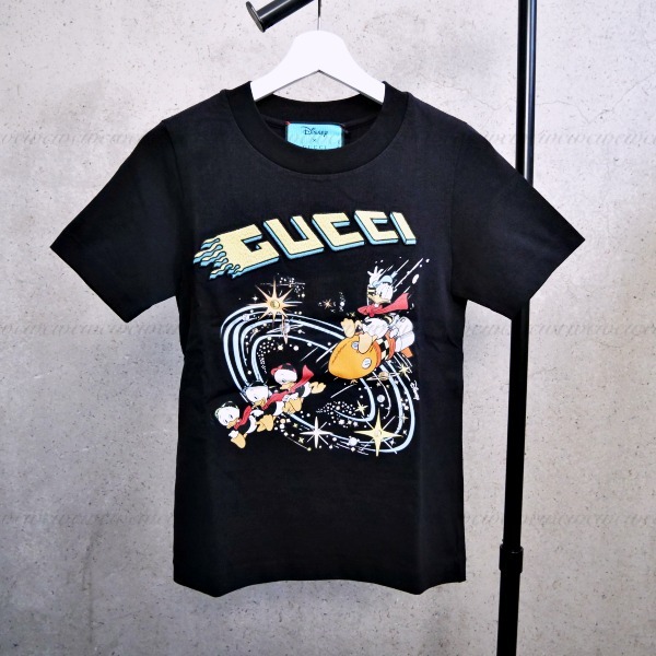 GUCCI□【セール】国内発□×Disneyコラボ ドナルドTシャツ (GUCCI/T