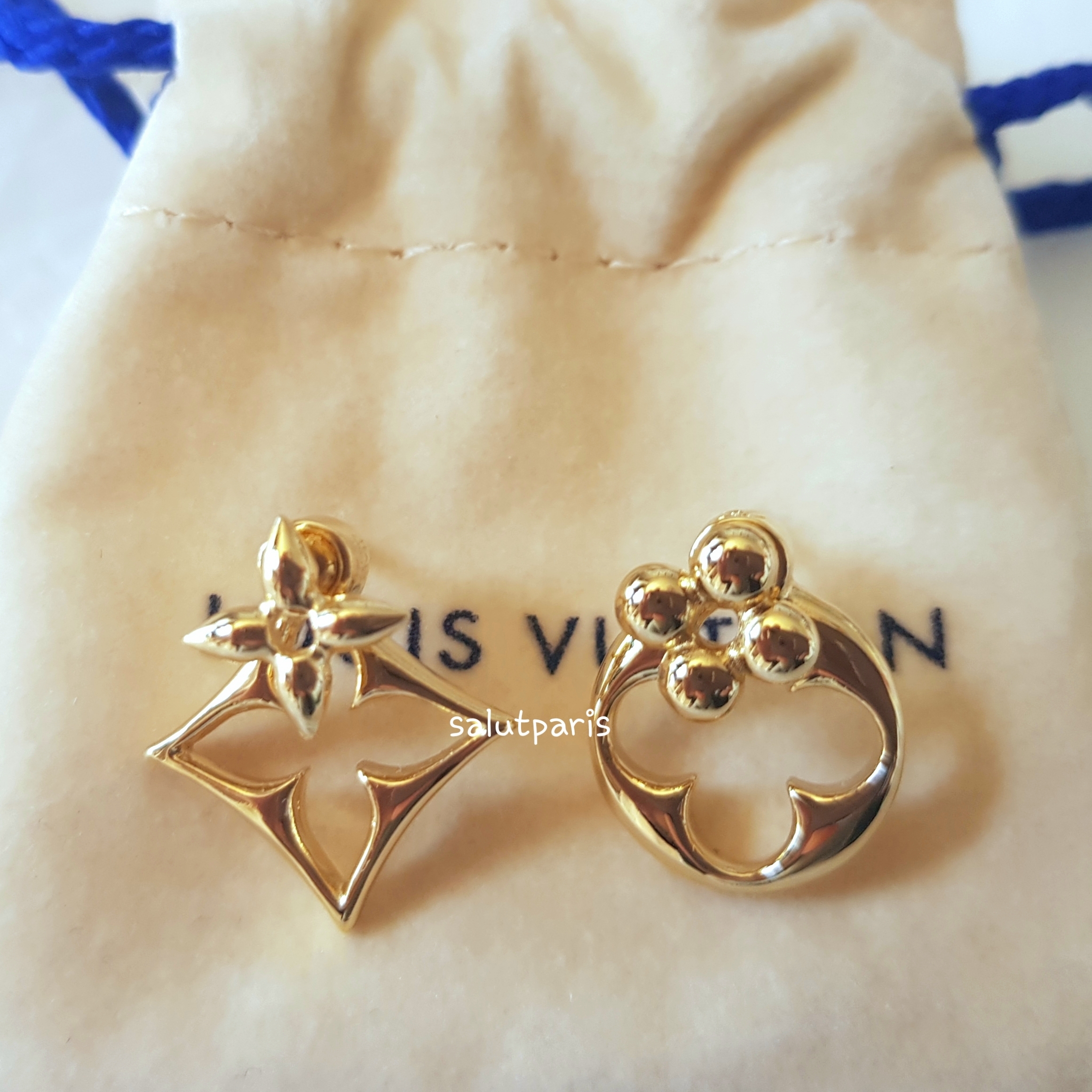 送料込*ルイヴィトン*ブックル ドレイユピュスLVフラワーグラム (Louis