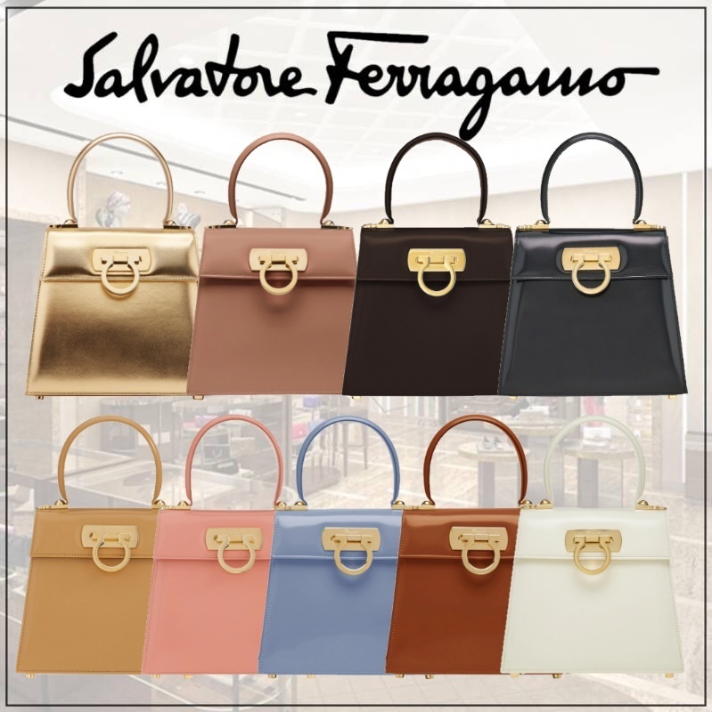 Salvatore Ferragamo] ICONIC TOP HANDLE (S) / トップハンドル