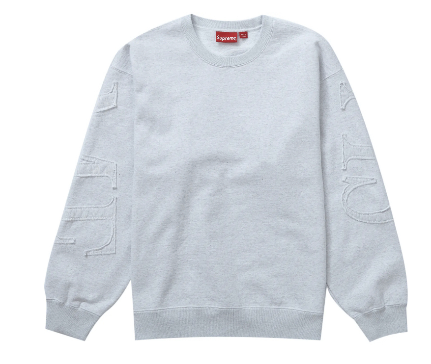 ☆22SS WEEK15☆Supreme Tonal Applique Crewneck (Supreme/スウェット