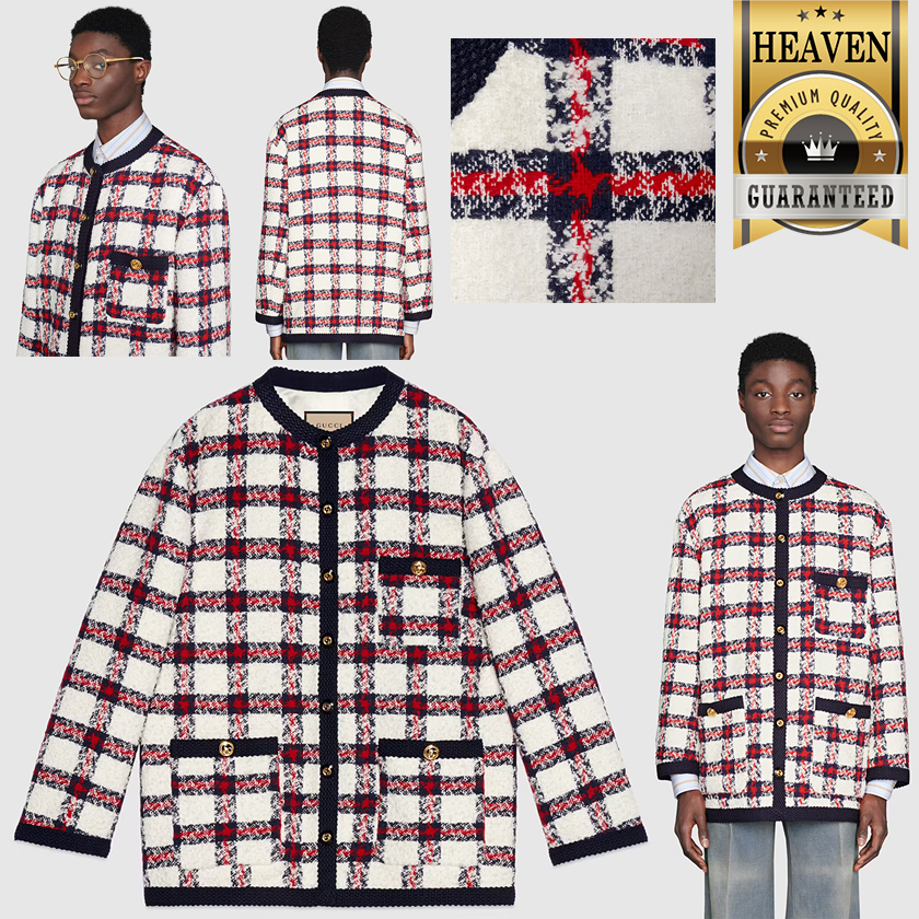 累積売上総額第1位【GUCCI☆グッチ】ツイード ジャケット (GUCCI