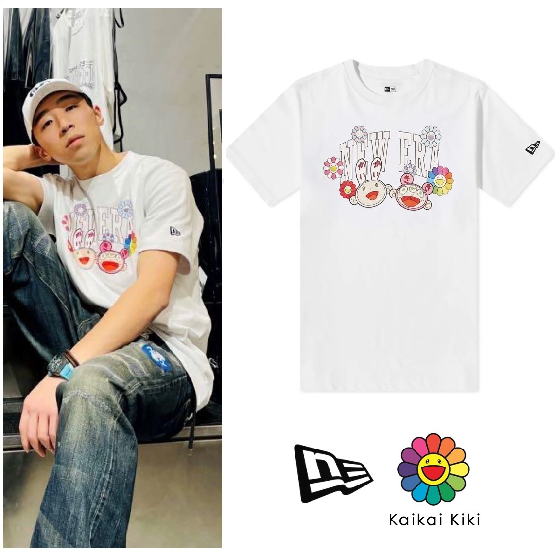 コラボ New Era x 村上隆 カイカイキキ Tシャツ 