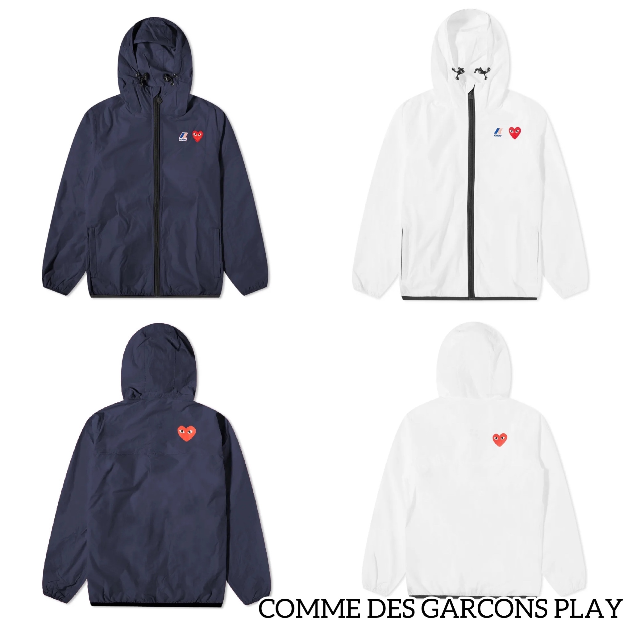 関税込】COMME des GARCONS◇PLAY ハート ナイロンジャケット (COMME