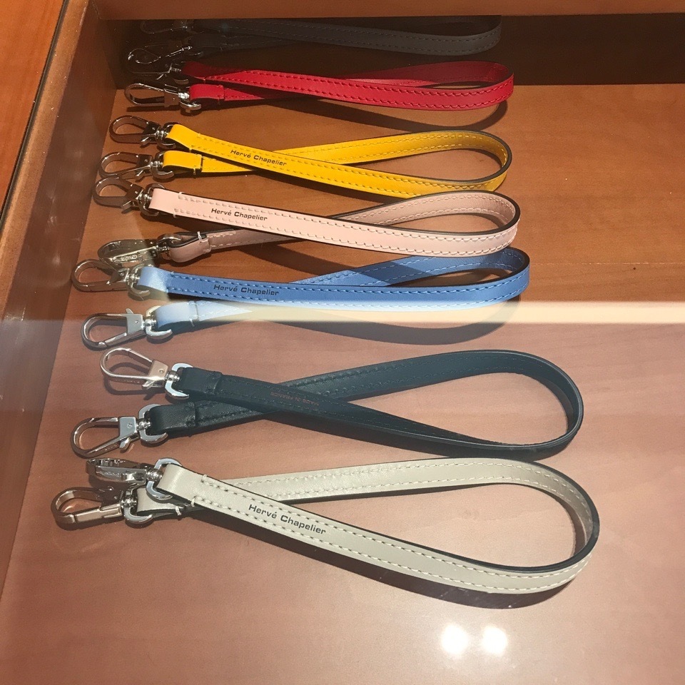 Herve Chapelier】1661L レザーショートストラップM☆7色 (HERVE