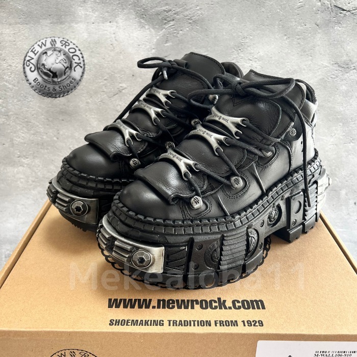 New Rock☆メタリック M-WALL106-S8 厚底ブーツ【関税送料込