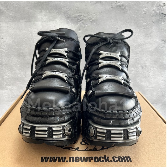 New Rock☆メタリック M-WALL106-S8 厚底ブーツ【関税送料込