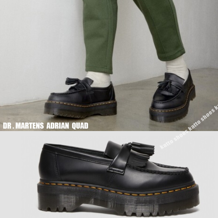 Dr Martens☆ADRIAN QUAD☆タッセル ローファー 兼用☆厚底 (Dr