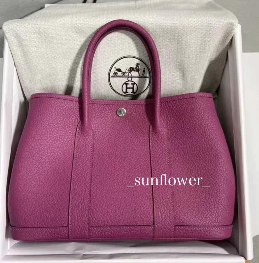 エルメス ガーデンパーティー30 TPM ローズパープル (HERMES