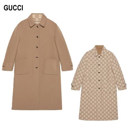ウール GUCCI(グッチ) コート(レディース) - ブランド通販のBUYMA