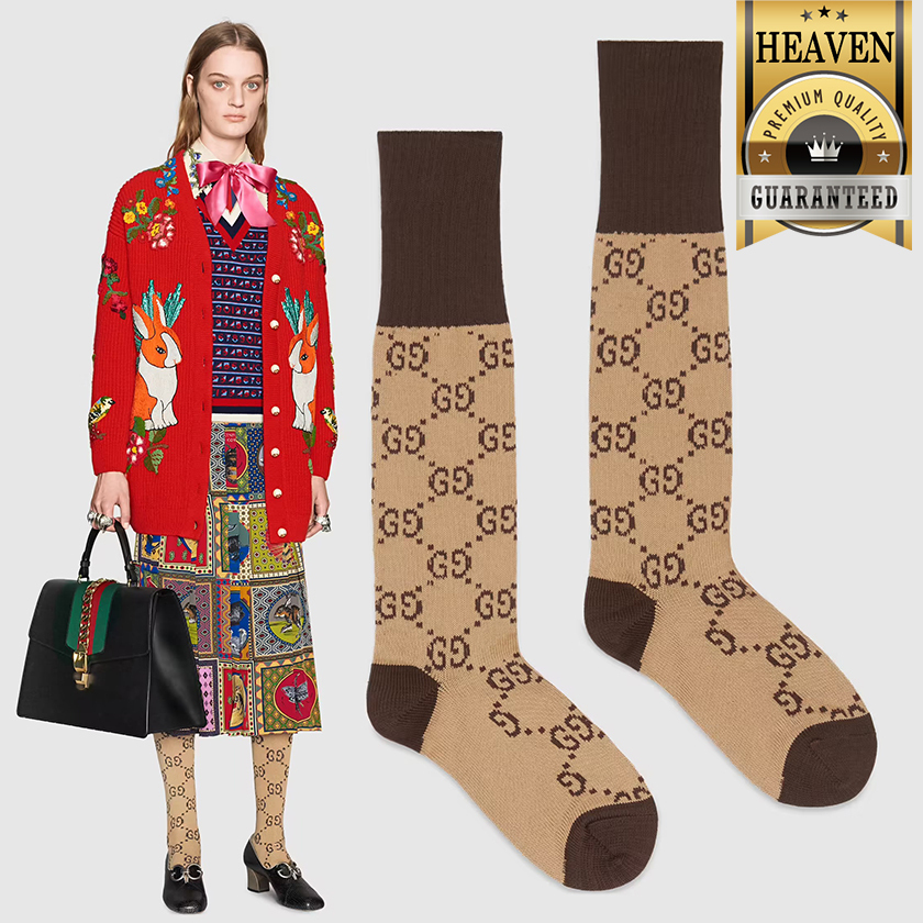 累積売上第1位【GUCCI☆グッチ】コットンブレンドソックス (GUCCI