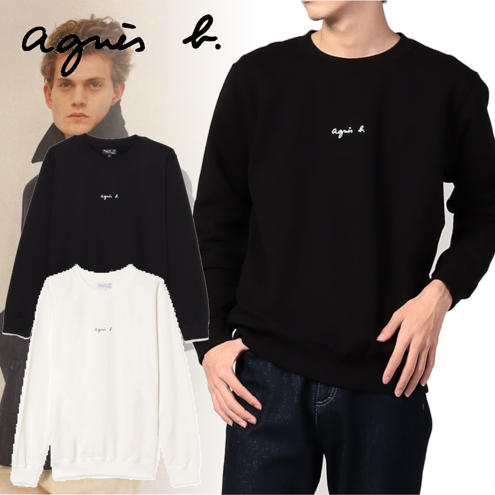 アニエスベー】完売必至!メンズ ロゴ入りスウェットトレーナー (Agnes