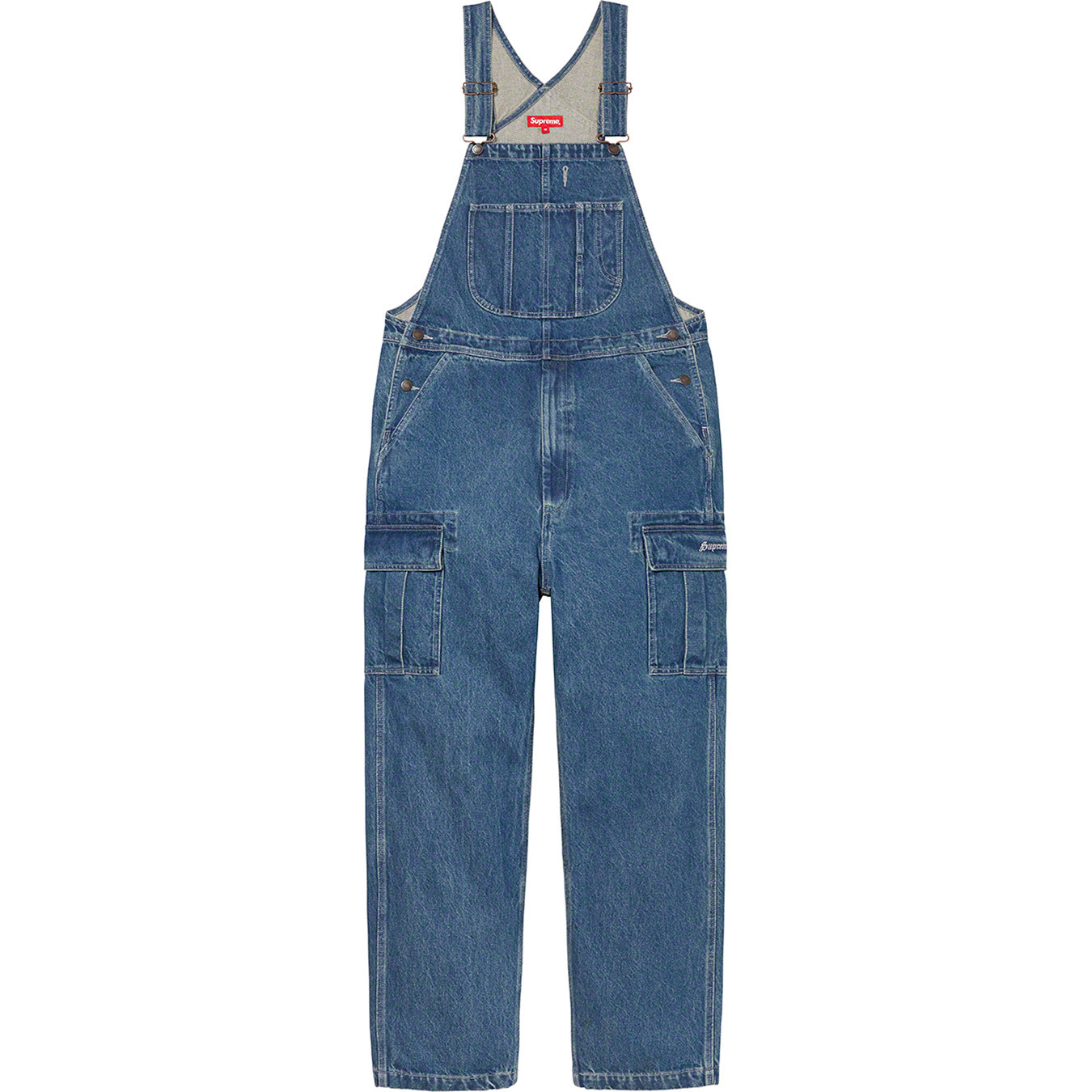 FW22 Supreme Cargo Denim Overalls - デニム オーバーオール (Supreme
