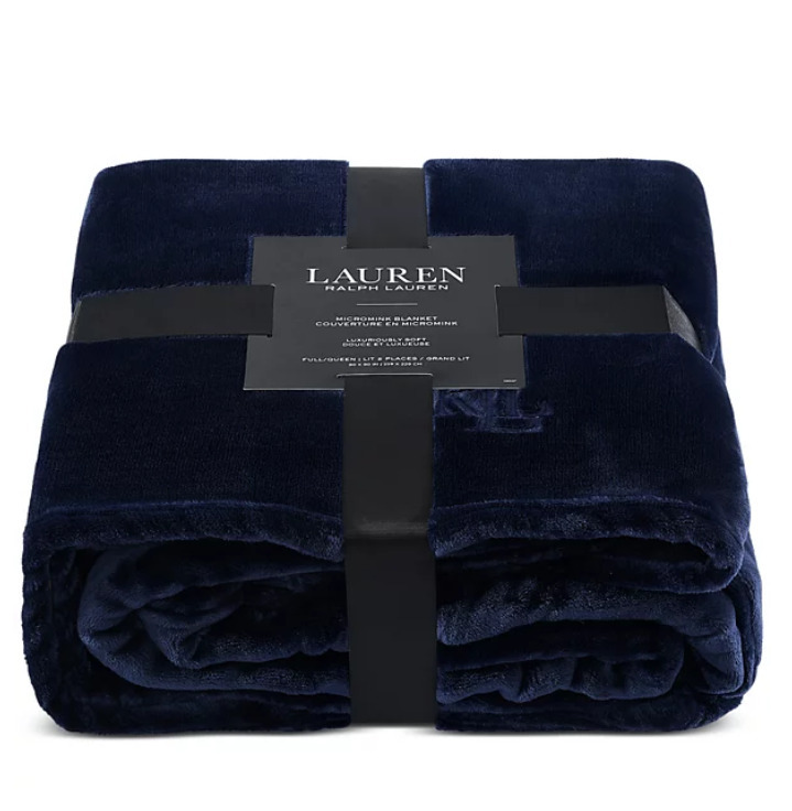 Ralph Lauren マイクロミンク ソフト ブランケット 167 x 228cm (Ralph