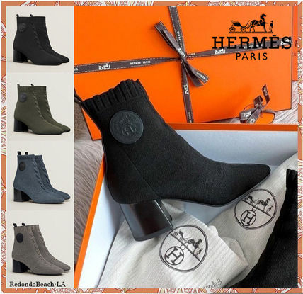 ブラック（黒）系 22.5cm HERMES Volver(エルメス ヴォルヴェール