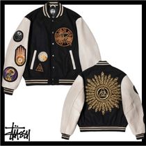 送料・関税込☆Stussy☆x Dries Van Noten Varsity Jacket Black