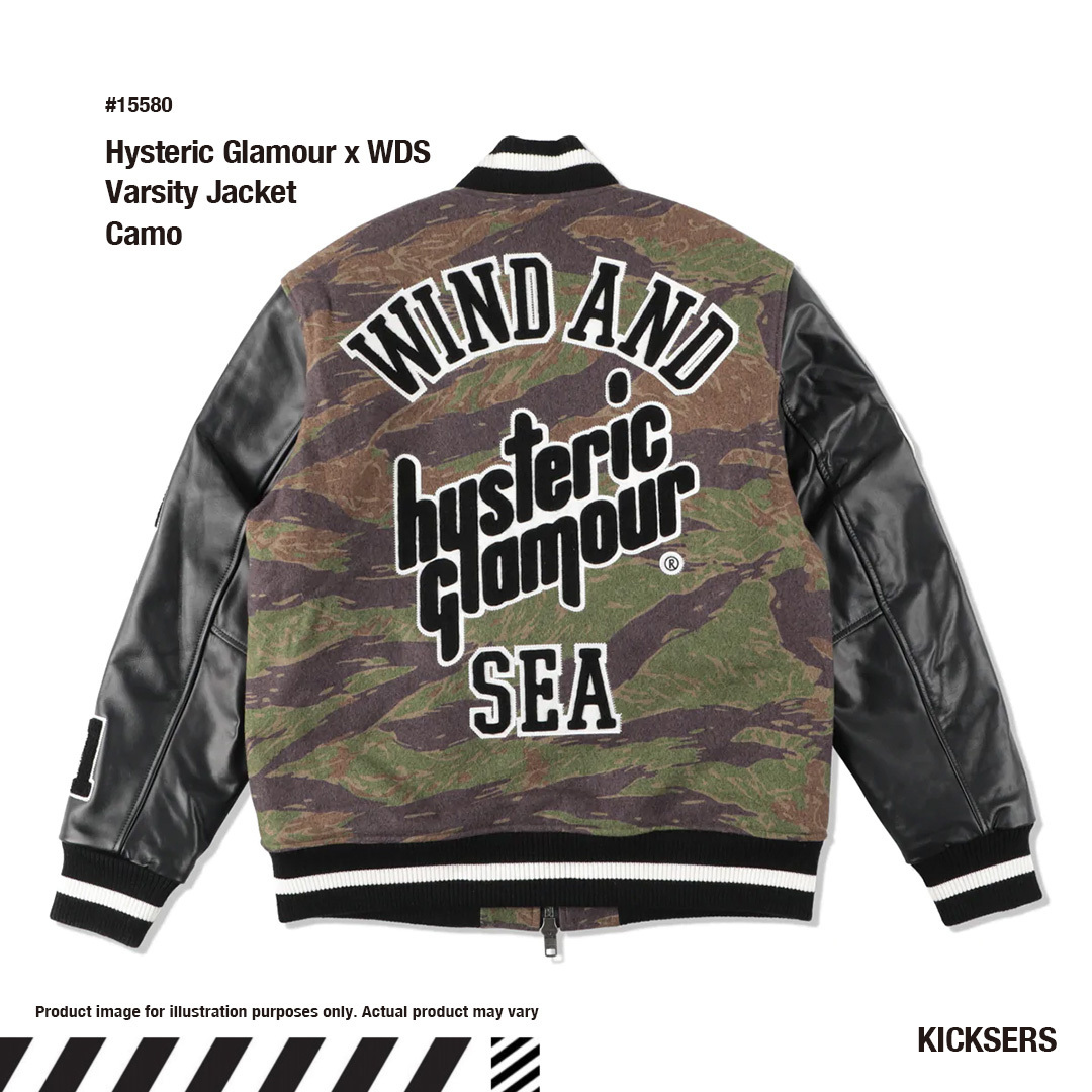 Hysteric Glamour WDS Varsity Jacket Camo ヒスウィンダンシー (WIND