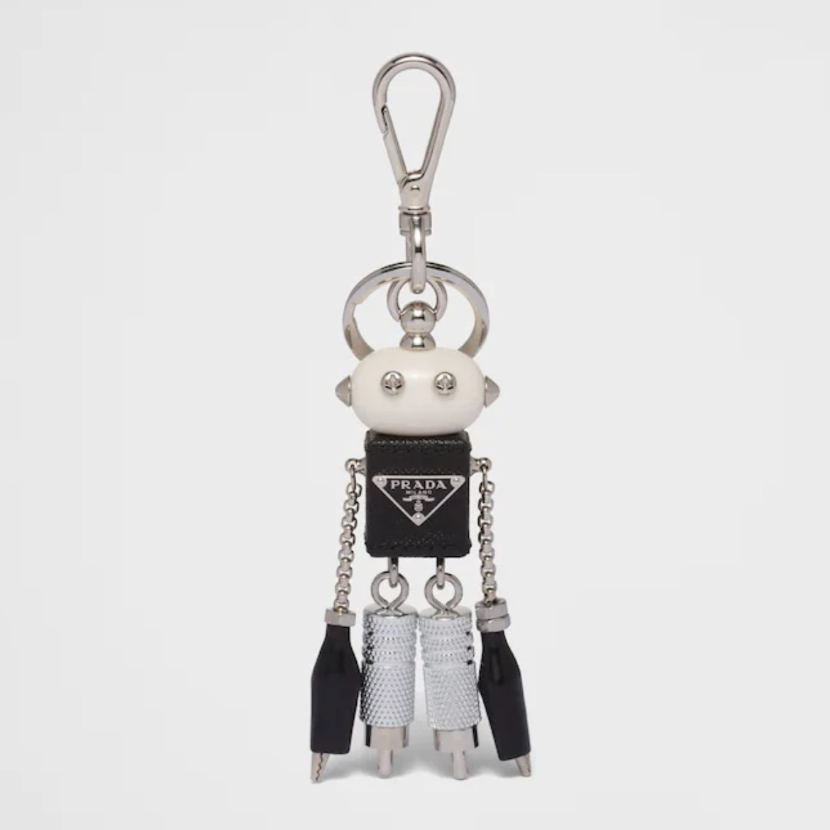 大人気ギフト PRADA◇サフィアーノレザー ロボットキーホルダー (PRADA