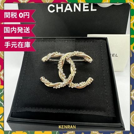 CHANELシャネル CCロゴ ブローチ・コサージュゴールド 【公式通販】