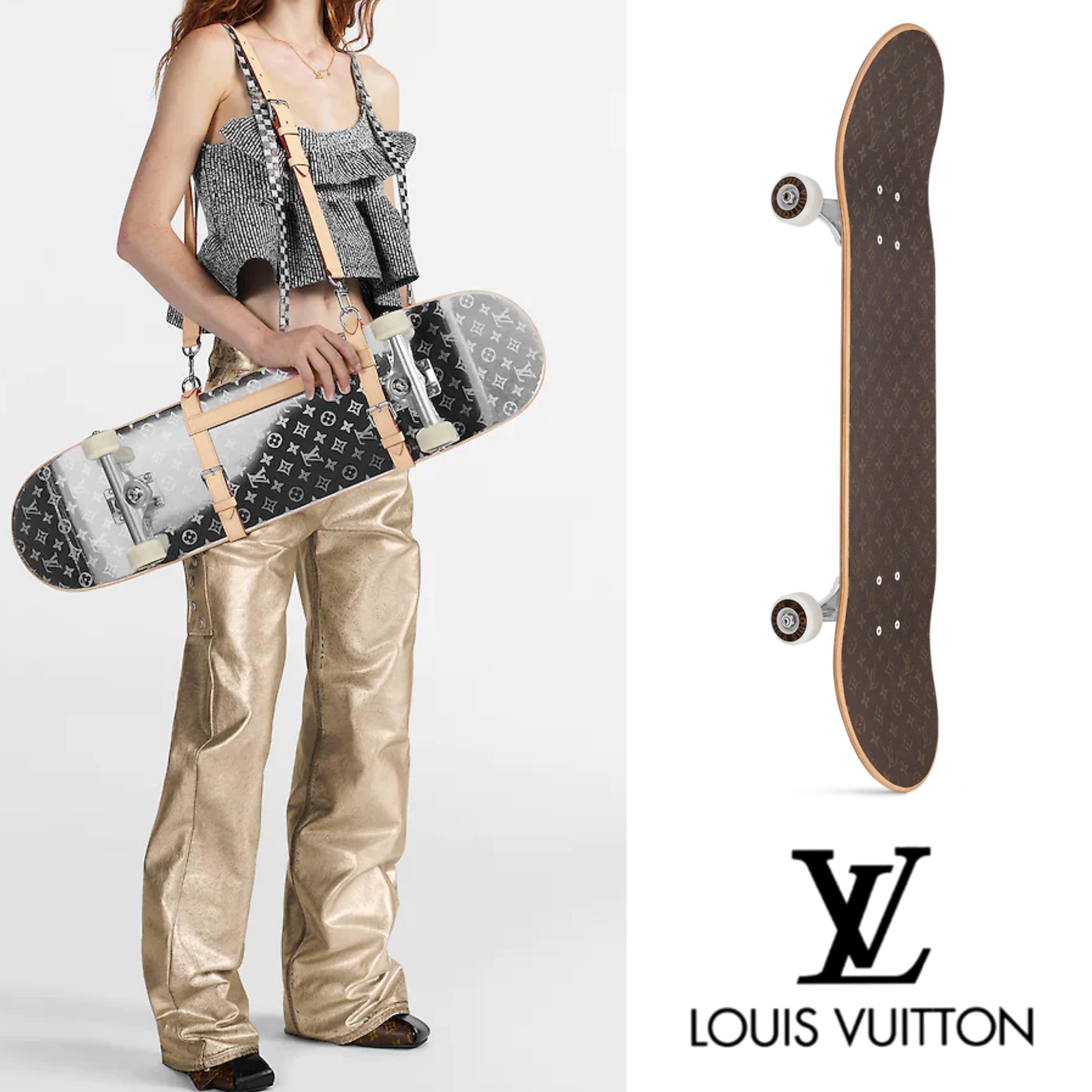 2023SS☆すぐ届く！【LV ルイヴィトン】 スケートボード 関税込 (Louis