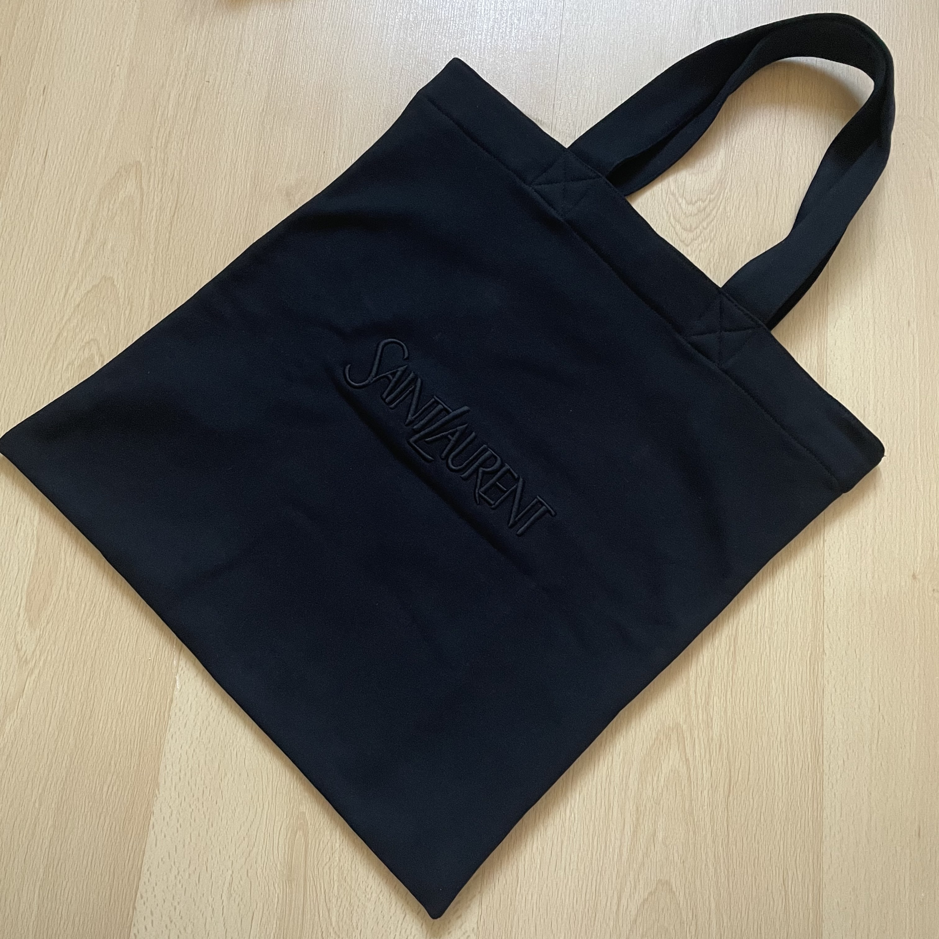 SAINT LAURENT トートバッグ TOTEBAG IN FLEECE ロゴ入り トート