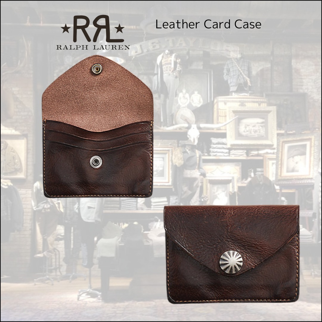 ヴィンテージ仕上げ【RRL by RALPH LAUREN】Leather Card Case (RRL
