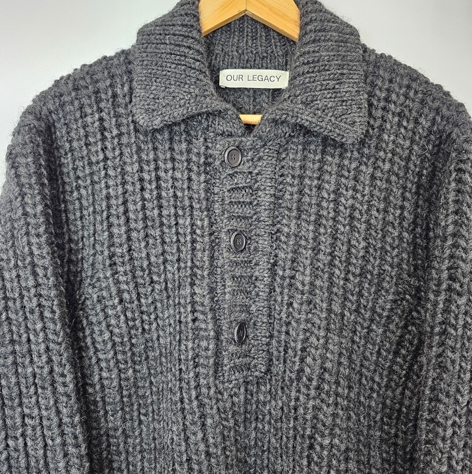 ☆関税込☆OUR LEGACY☆Big Piquet Chunky Wool Wolf Grey☆ (OUR