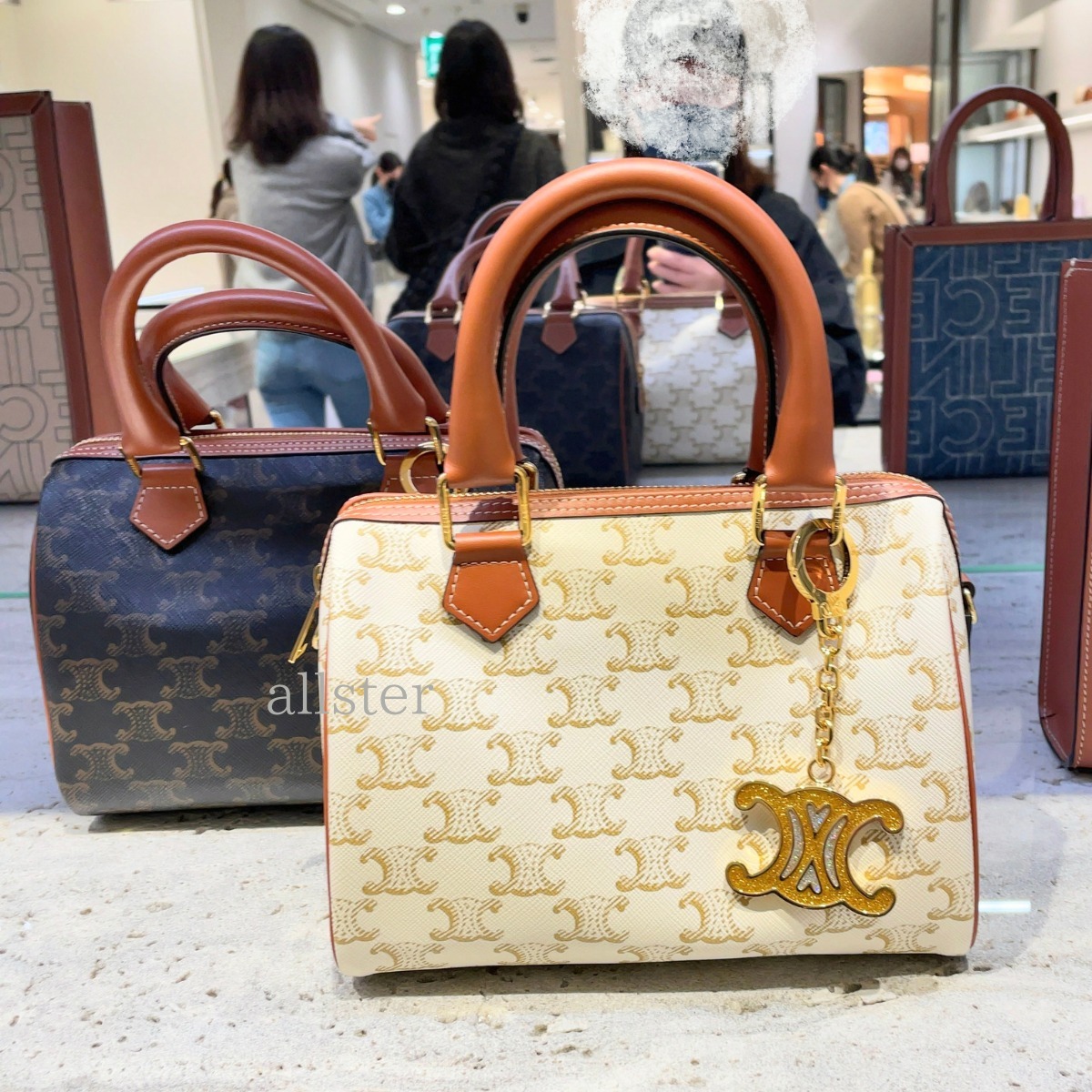 CELINE】セリーヌ トリオンフキャンバス スモールボストン (CELINE