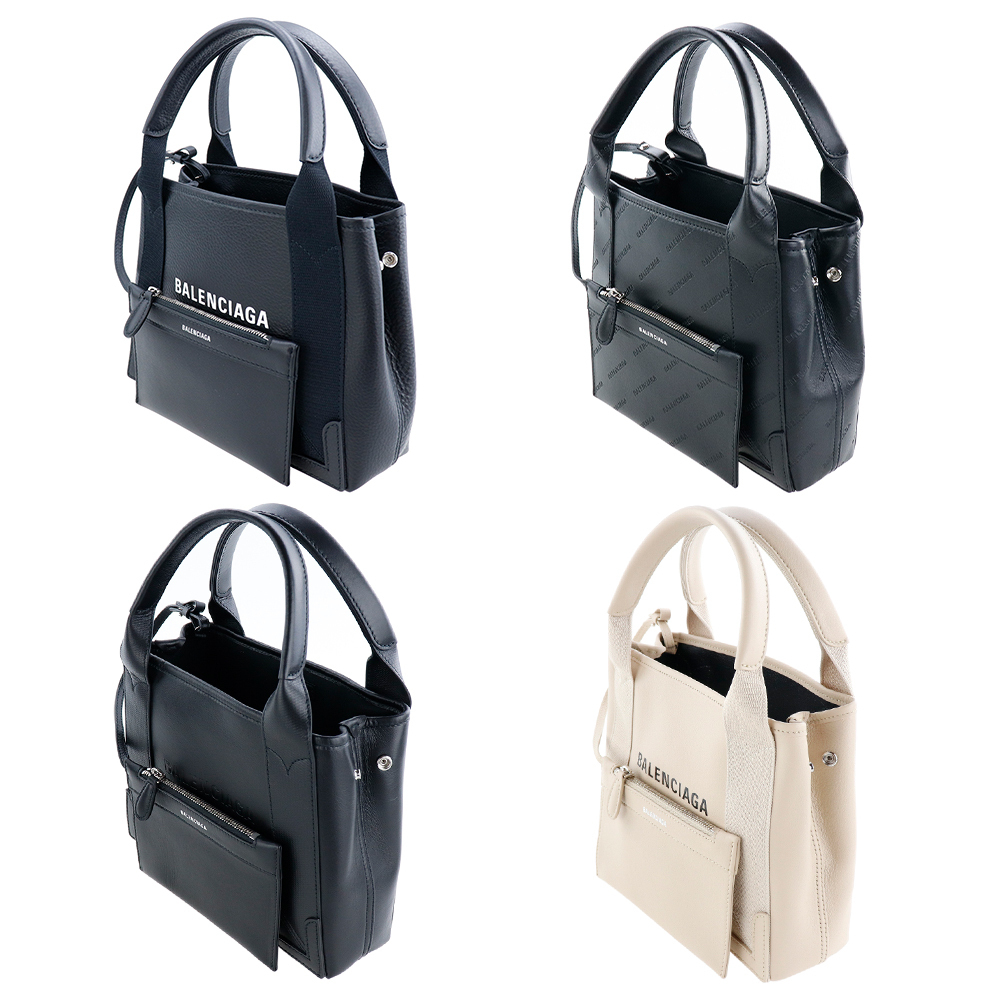 バレンシアガ トートバッグ ネイビーカバ XS レザー バッグ 人気