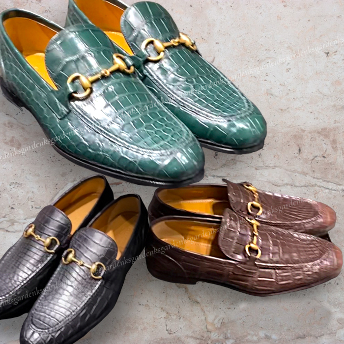 限定！GUCCI☆ヨルダーン クロコダイル ローファー☆すぐ届く！ (GUCCI