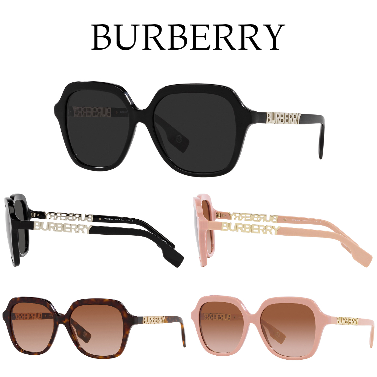 関税・送料込み＊BURBERRY＊サイド アルファベット サングラス