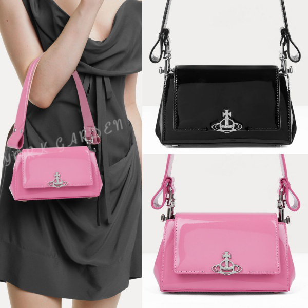 ☆vivienne westwood☆HAZEL Small レザー ショルダーバッグ (S