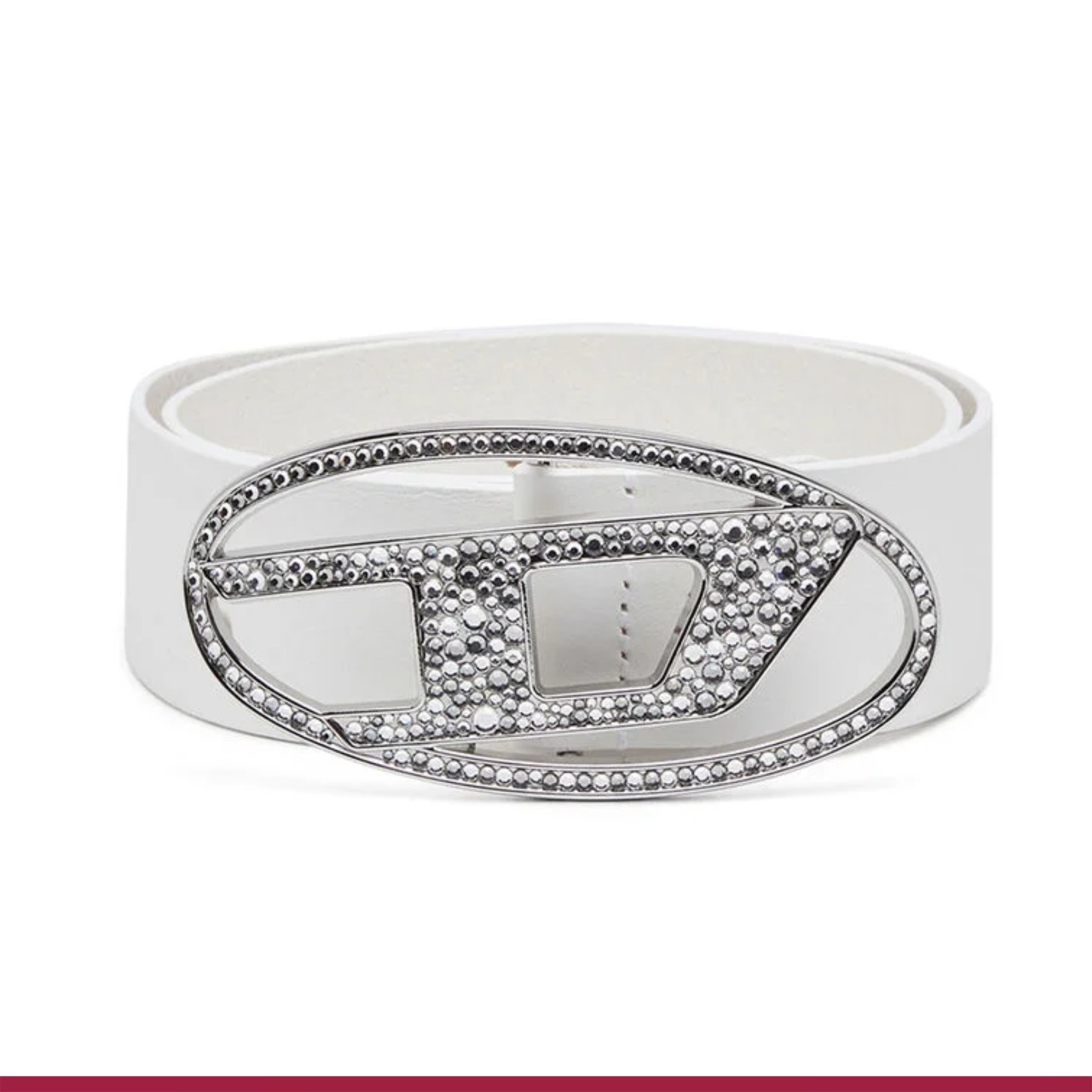 高級感】DIESEL『B-1dr Strass レザーベルト』送料込 (DIESEL/ベルト