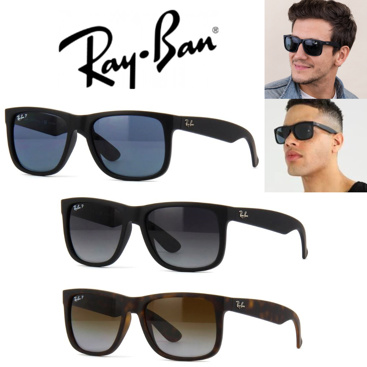 関税・送料込み＊RayBan＊偏光レンズ JUSTIN RB4165 サングラス (Ray